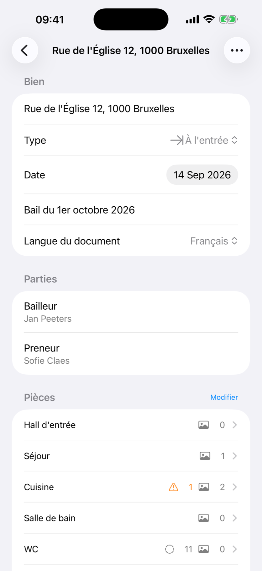 Le rapport : bien, parties, pièces