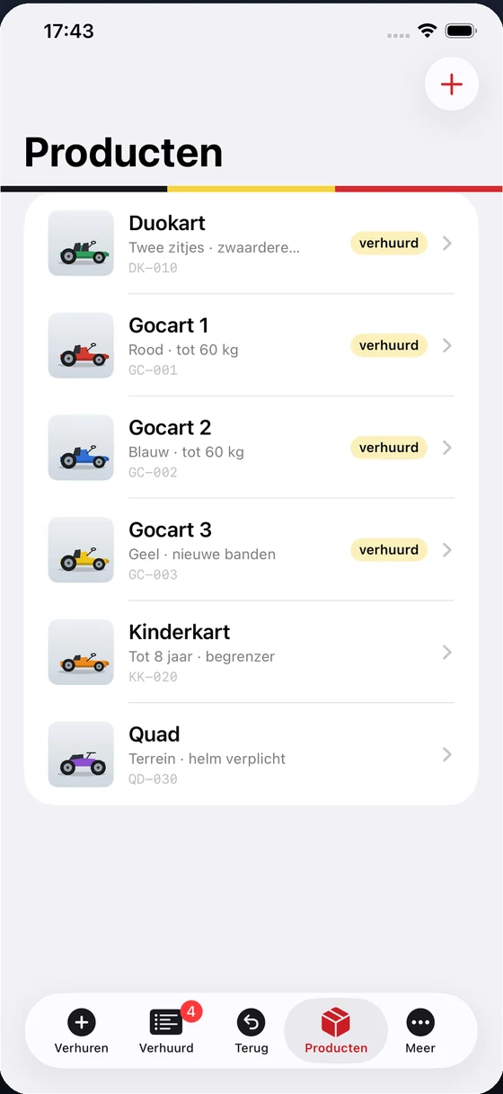 Je eigen productlijst