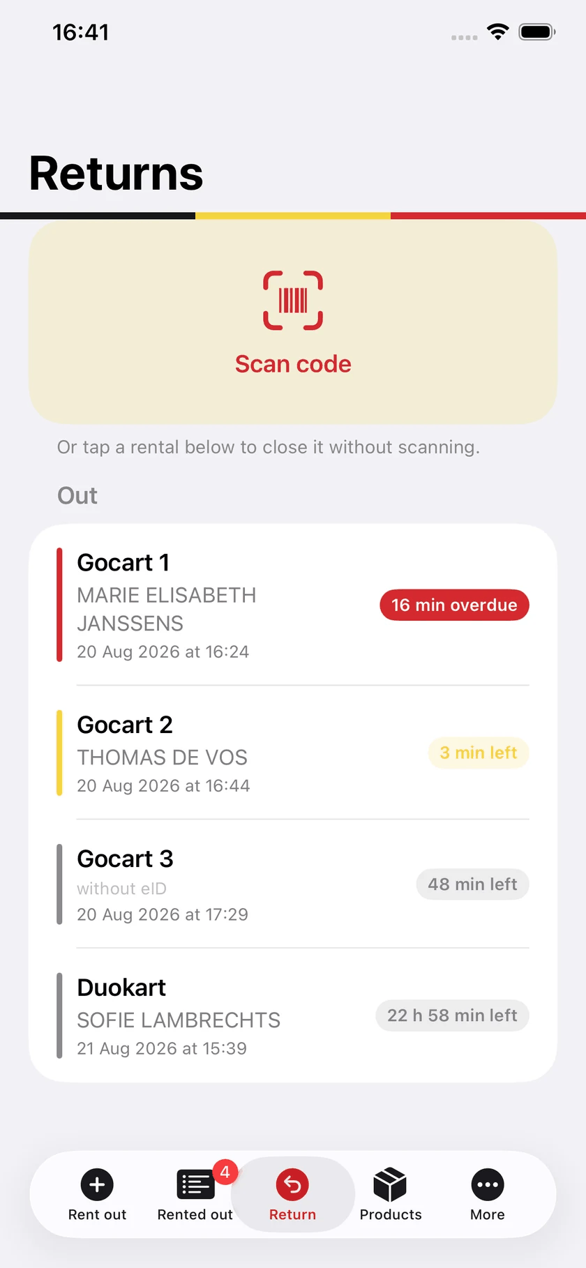 Scan the code and you are done