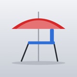 Strandstoel en parasol